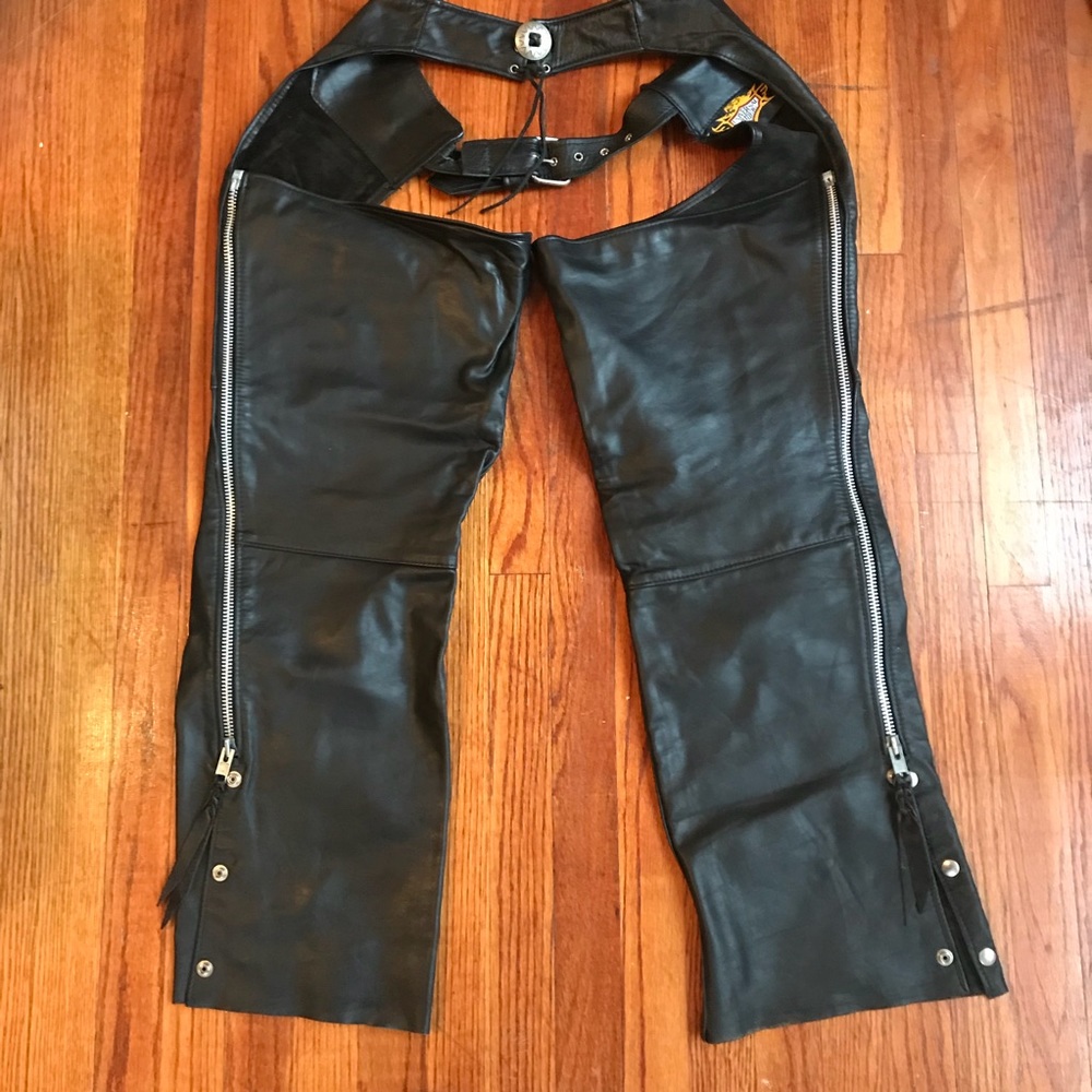 vintage leather chaps